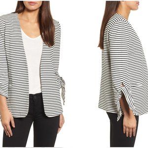 Olivia Moon Tie Sleeve Knit Blazer